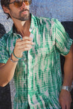 Barabas Wholesale Men's Stretch Geometric Button Down Short Sleeve Shirts 4SST22
