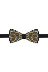 BARABAS Men's Diamond Sequin Pattern Design Bow Tie 2BW3099 Gold