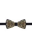 BARABAS Men's Diamond Sequin Pattern Design Bow Tie 2BW3099 Gold