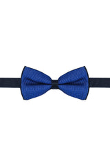Barabas Men's Textured Material Bow Tie 2BW3105 Saphire