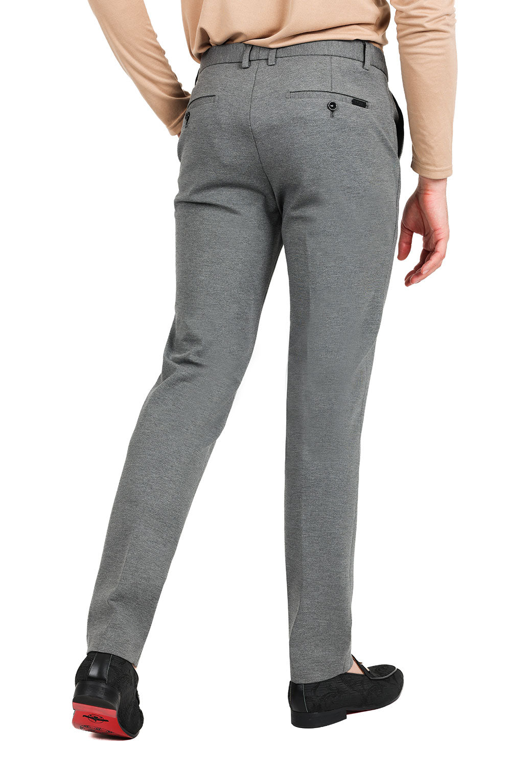 Barabas Men's Solid Color Basic Essential Chino Dress Pants 2CP196 grey