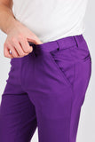 Barabas Men's Solid Color Basic Essential Chino Dress Pants 2CP196 Purple