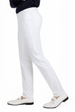 Barabas Men's Solid Color Basic Essential Chino Dress Pants 2CP196 White