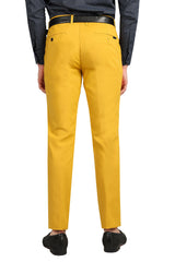 Barabas Men's Premium Plain Solid Color Chino Dress Pants 2CP3080 Mustard