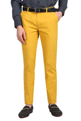 Barabas Men's Premium Plain Solid Color Chino Dress Pants 2CP3080 Mustard