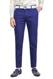 Barabas Men's Premium Plain Solid Color Chino Dress Pants 2CP3080 Royal Blue