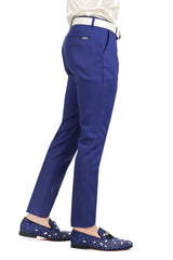 Barabas Men's Premium Plain Solid Color Chino Dress Pants 2CP3080 Royal Blue