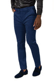 Barabas Men's Premium Corduroy Velvet solid color  chino pants 2CPV1 Navy