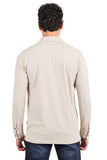 Barabas Men's Premium Solid Color Long  Sleeve Polo Shirts 2DPL30 Cream