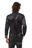 Barabas Men's Luxury French Cuff Long Sleeve Button Down Shirt FCS1003 Black