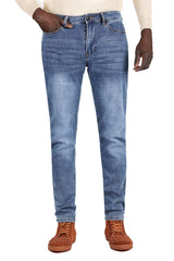 Barabas Men's Light Blue Washed Premium Denim Jeans 2JE08SL Light Blue