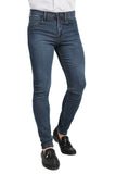 Barabas Men's Solid Color Slim Fit Stretch Washed Jeans 2JE11SL Dark Blue