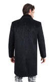 Barabas Men's Luxury Collared Over Coat Bal Collar Jacket 2JLW02 Black