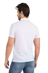 BARABAS Men's Solid Color Diamond Textured Premium Polo Shirts 2PP828