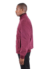 Barabas Men's Velvet Warm Bomber Varsity Jacket 3BH85 Purple