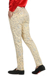 BARABAS Men's High Fashion Decorative Dress Pants 3CP01 Gold