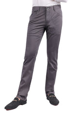 Barabas Men's Solid Color Basic Essential Chino Casual Pants 3CPW30 Grey