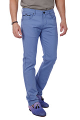 Barabas Men's Slim Fit Solid Color Plain Premium Jeans 3CPW32 Blue