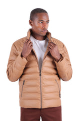 BARABAS Men's Lightweight Hooded Insulated Puffer Jacket 3JPU22 Camel