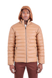 BARABAS Men's Lightweight Hooded Insulated Puffer Jacket 3JPU22 Camel