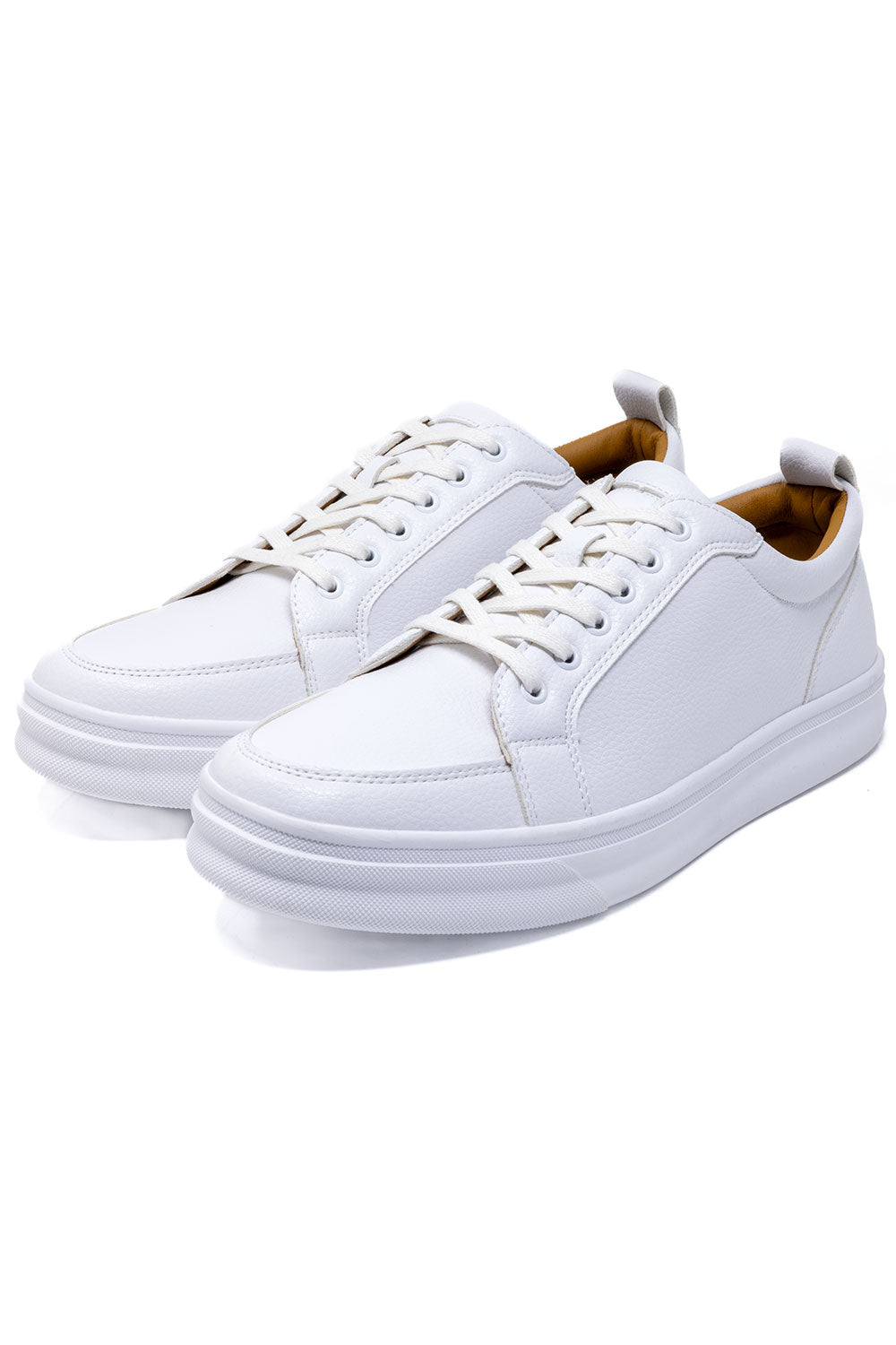 Barabas Men's premium low cut comfortable all-day sneakers 4SK05 White