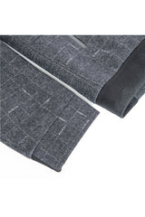 Barabas Men's black grey checkered wool Sherpa-Lined liner jacket BH56