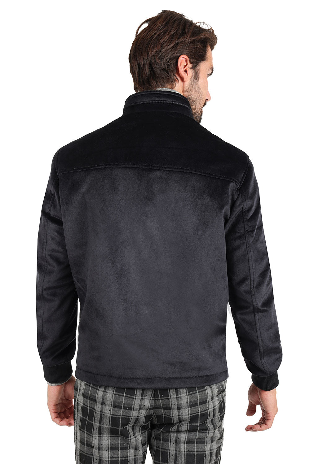 Barabas Men's Full Zipper Closure Classic Winter Bomber Jacket BH79 Black