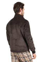 Barabas Men's Full Zipper Closure Classic Winter Bomber Jacket BH79 Brown