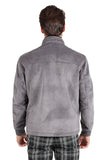 Barabas Men's Full Zipper Closure Classic Winter Bomber Jacket BH79 Grey