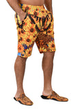 BARABAS Men's Printed Floral Sunflower Butterfly Medusa Shorts BSP9001