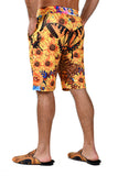 BARABAS Men's Printed Floral Sunflower Butterfly Medusa Shorts BSP9001