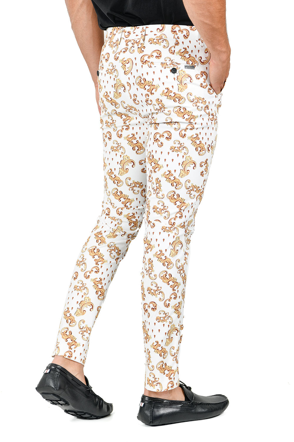 BARABAS Men's Classic Luxury Floral Chino Pants CP112 