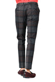 BARABAS men's checkered plaid brown grey chino pants CP137