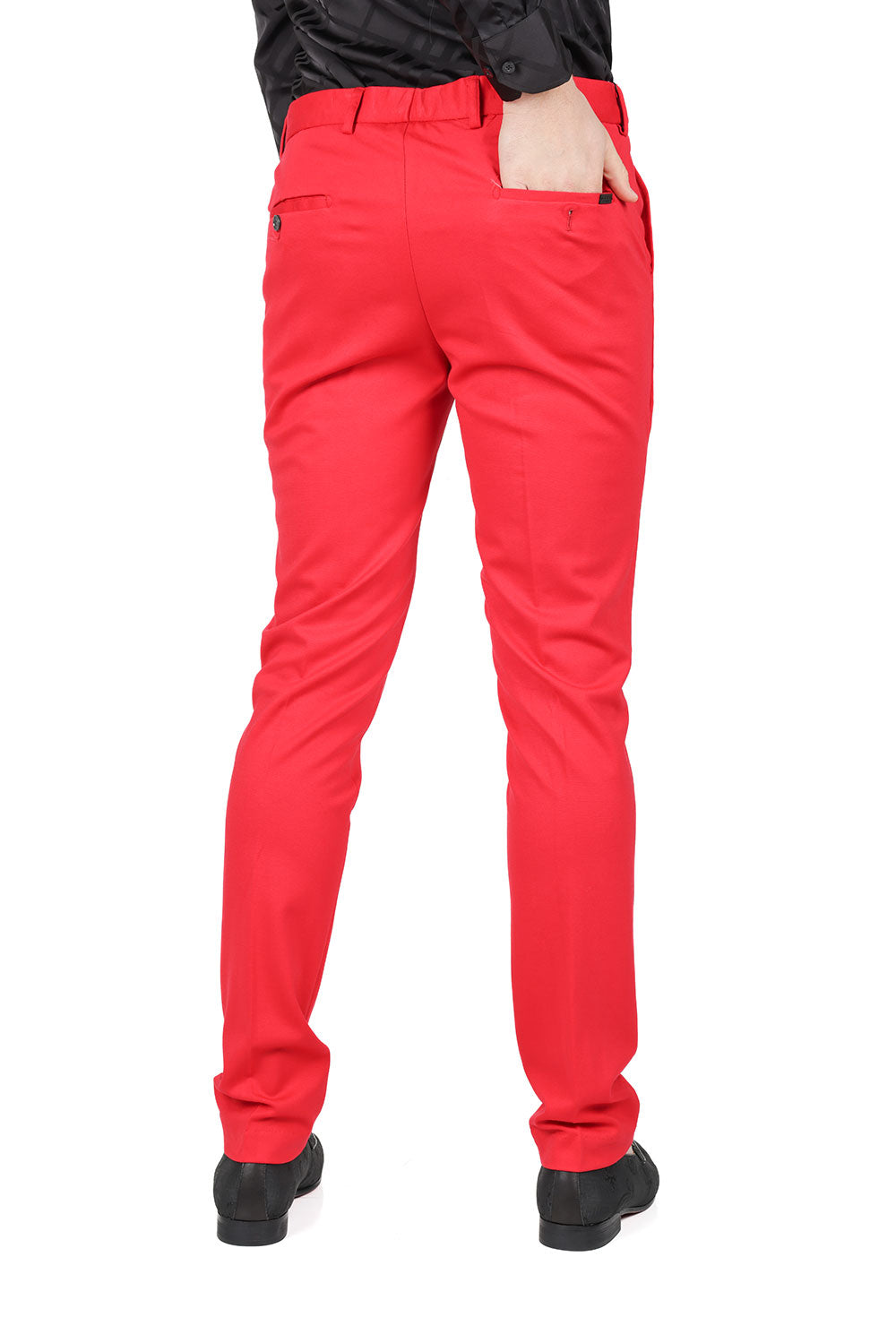 Barabas Men's Solid Color Essential Chino Dress Stretch Pants CP4007