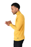 Men's Turtleneck Ribbed Solid Color Basic Sweater LS2100 Mango