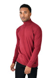 Men's Turtleneck Ribbed Solid Color Basic Sweater LS2100