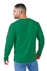 Barabas Wholesale Men's Solid Color Crew Neck Sweatshirts LV127 dark green