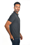 BARABAS Men's solid color Polo shirts with pocket Black colors PP817