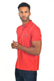 BARABAS Men's solid color Polo shirts with pocket Red colors PP817