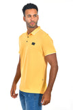 BARABAS Men Yellow color 365 logo Polo shirts PP821-1