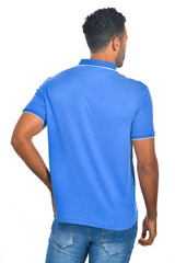 BARABAS Men Royal Blue color 365 logo Polo shirts PP821-1