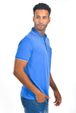 BARABAS Men Royal Blue color 365 logo Polo shirts PP821-1