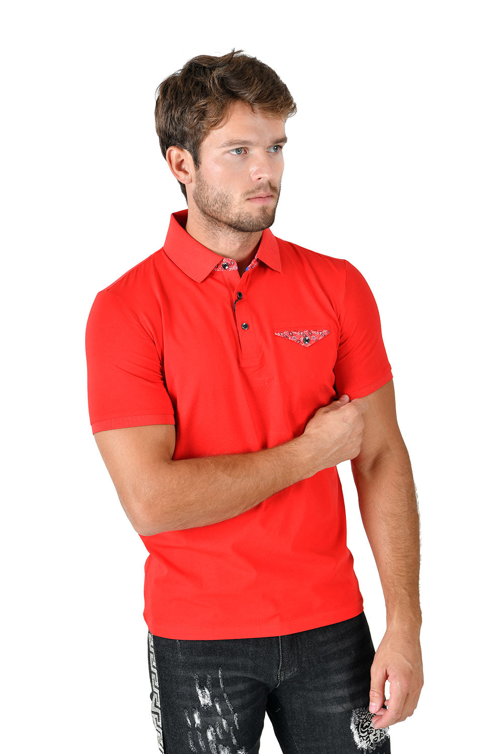 Men's solid color basic essential short sleeve polo shirts PP823