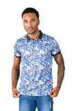 Barabas Men's Printed Floral Paisley Short Sleeve Polo Shirt PSP2016