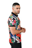 BARABAS Men's Printed Tiger Floral Toucan Polo Shirts PSP2011