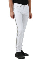 BARABAS Men's Sparkly Glittery Chain Design Denim Jeans SN8855