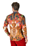 BARABAS Men's Printed Medusa Baroque Design Button Down Shirts SP262