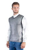 BARABAS Men's Shiny Sleeveless Knitted Sweater Vest WV201 